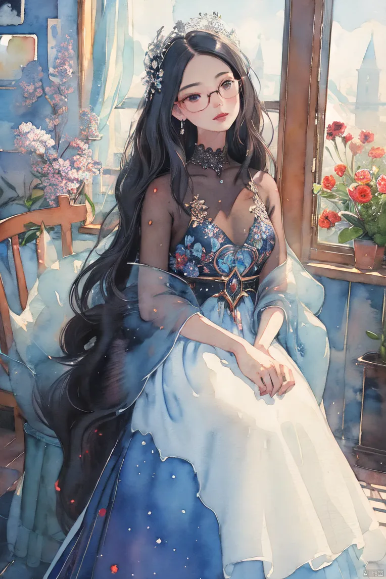 Hand-Drawn,Traditional Painting Media,Girl,LoRA,SD 1.5