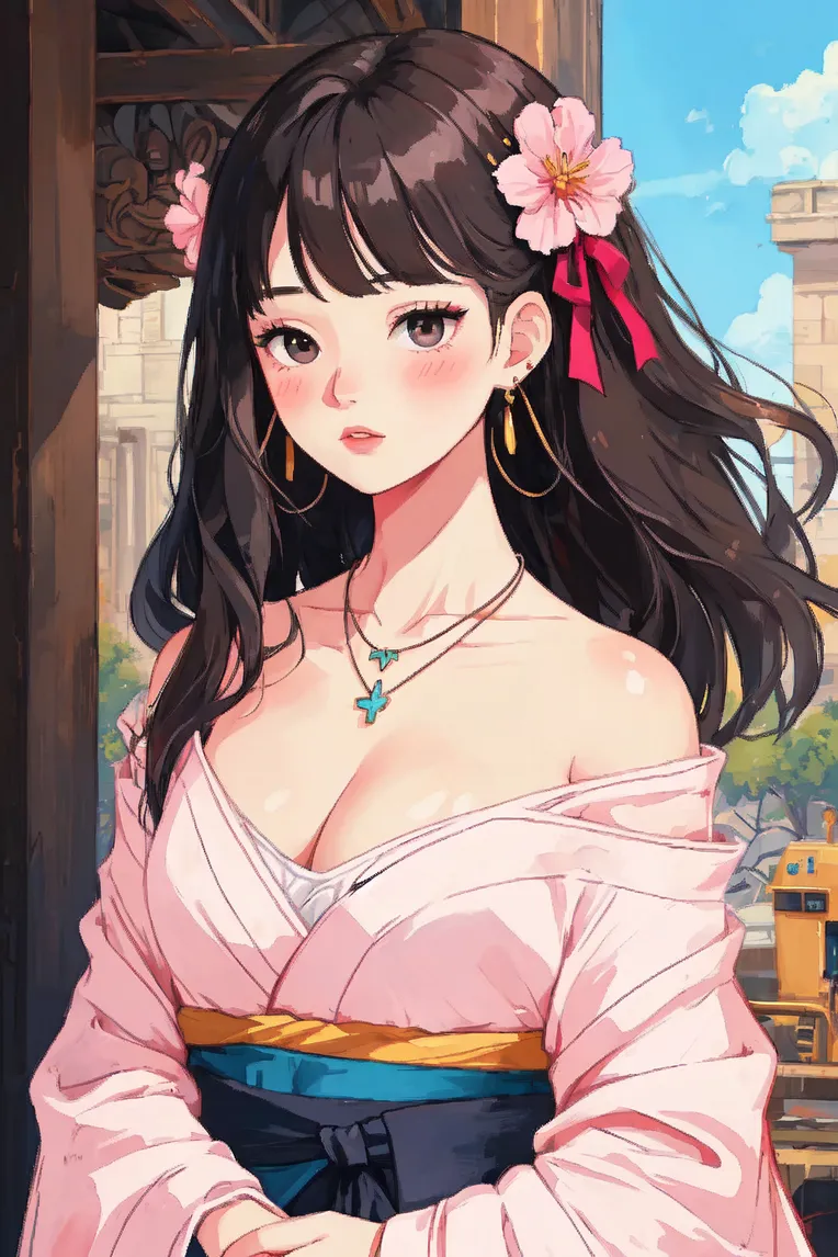 Hand-Drawn,Traditional Painting Media,Girl,Checkpoint,SD 1.5