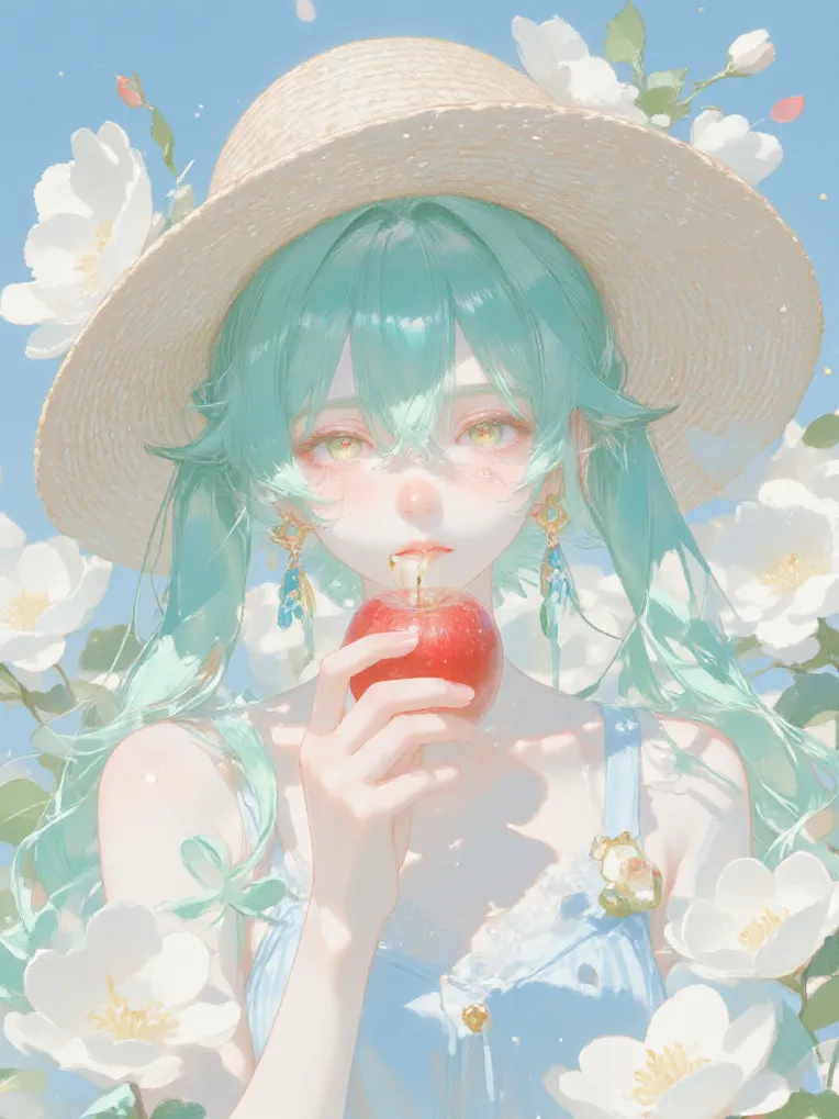 Traditional Painting Media,Girl,Style Boost,LoRA,FLUX.1