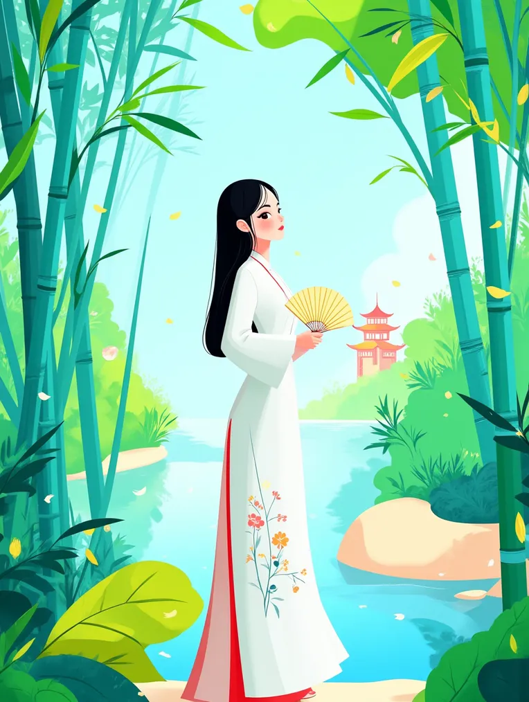 Flat,Flat Illustration,Girl,LoRA,FLUX.1