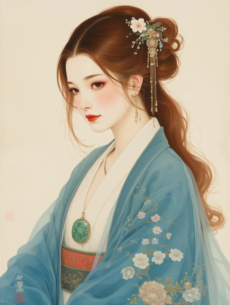 Illustration,Chinese Style,Girl,LoRA,FLUX.1
