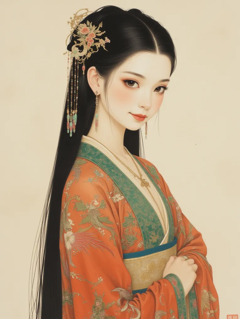 Illustration,Chinese Style,Girl,LoRA,FLUX.1
