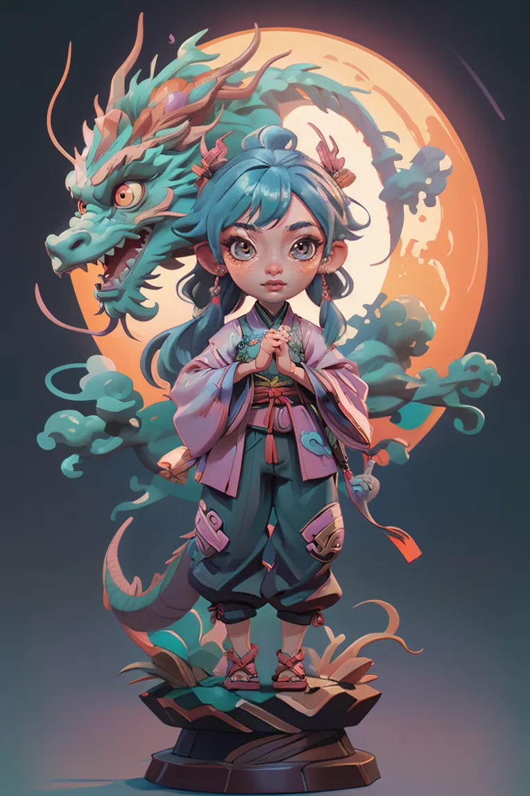 Cartoon style,Chinese Style,Digital Painting Media,LoRA,SD 1.5