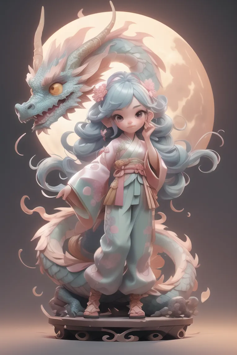 Cartoon style,Chinese Style,Digital Painting Media,LoRA,SD 1.5