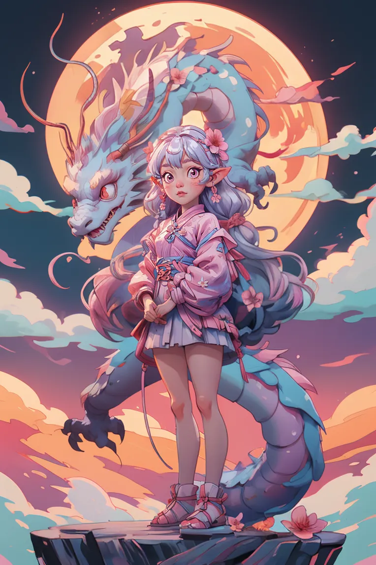 Cartoon style,Chinese Style,Digital Painting Media,LoRA,SD 1.5