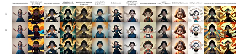 Chinese Style,Traditional Painting Media,Girl,LoRA,SD 1.5