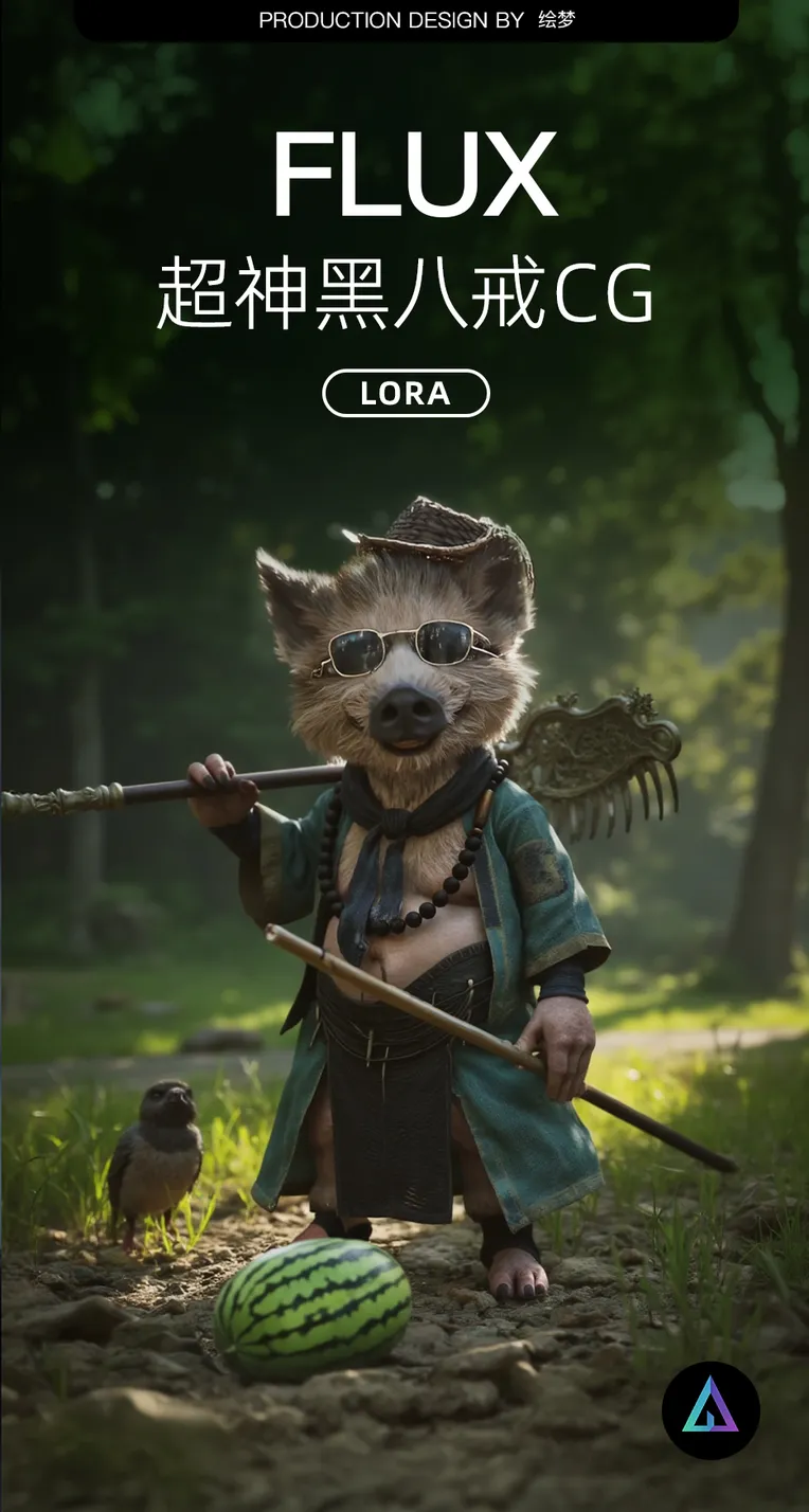 CGI style,Game Character Design,Animal,LoRA,FLUX.1