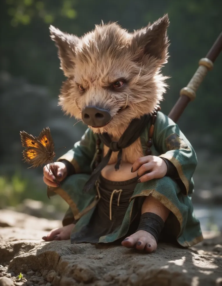 CGI style,Game Character Design,Animal,LoRA,FLUX.1