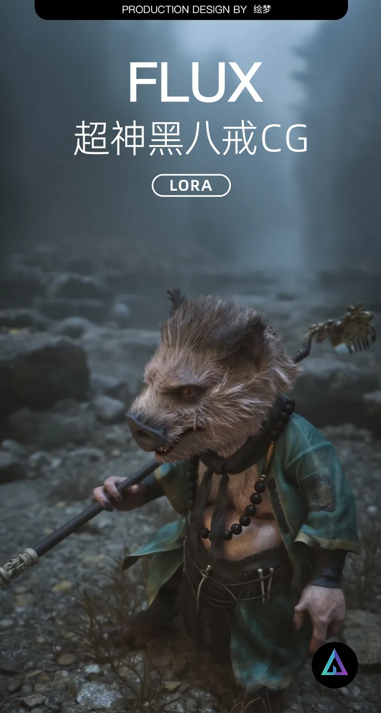 CGI style,Game Character Design,Animal,LoRA,FLUX.1