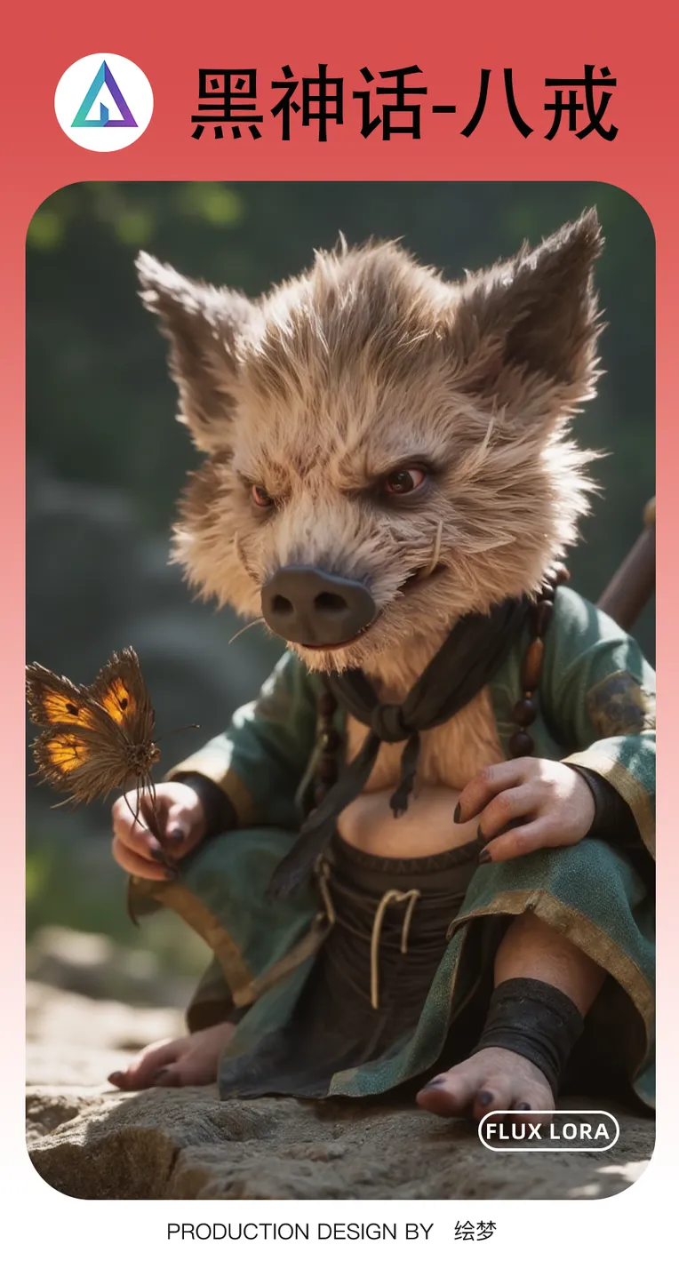 CGI style,Game Character Design,Animal,LoRA,FLUX.1