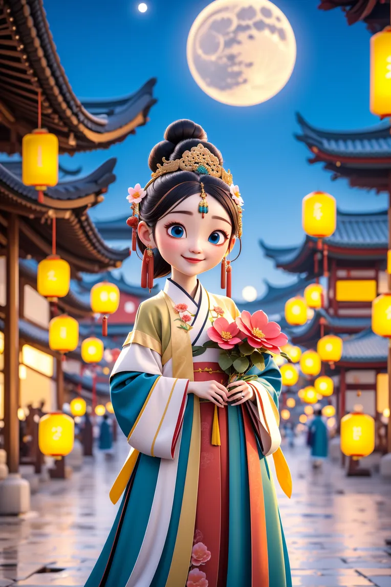 Cartoon style,Girl,IP Character,LoRA,SD 1.5