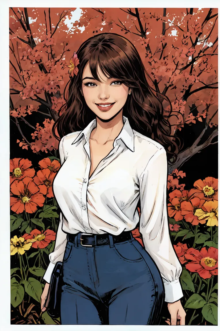 Hand-Drawn,Traditional Painting Media,Girl,Checkpoint,SD 1.5