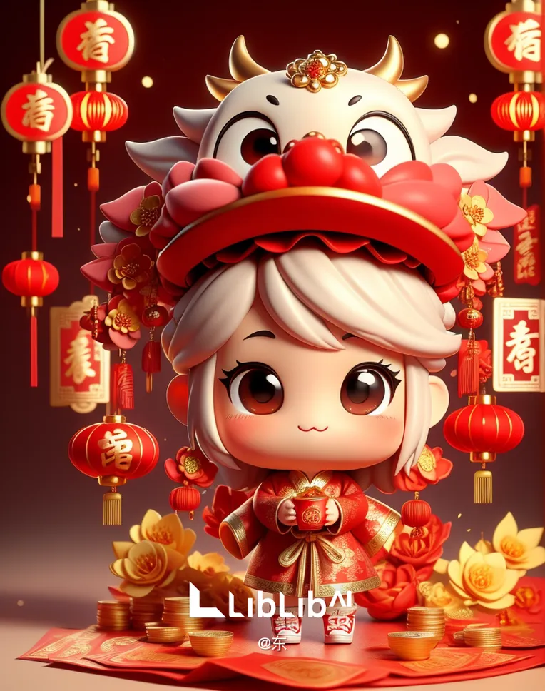 AI绘画-IP DESIGN | 3D可爱化模型-东-AI绘图-LiblibAI