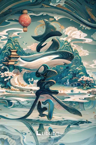 AI绘画-东方美学场景-机器人Robot概念艺术家-AI绘图-LiblibAI