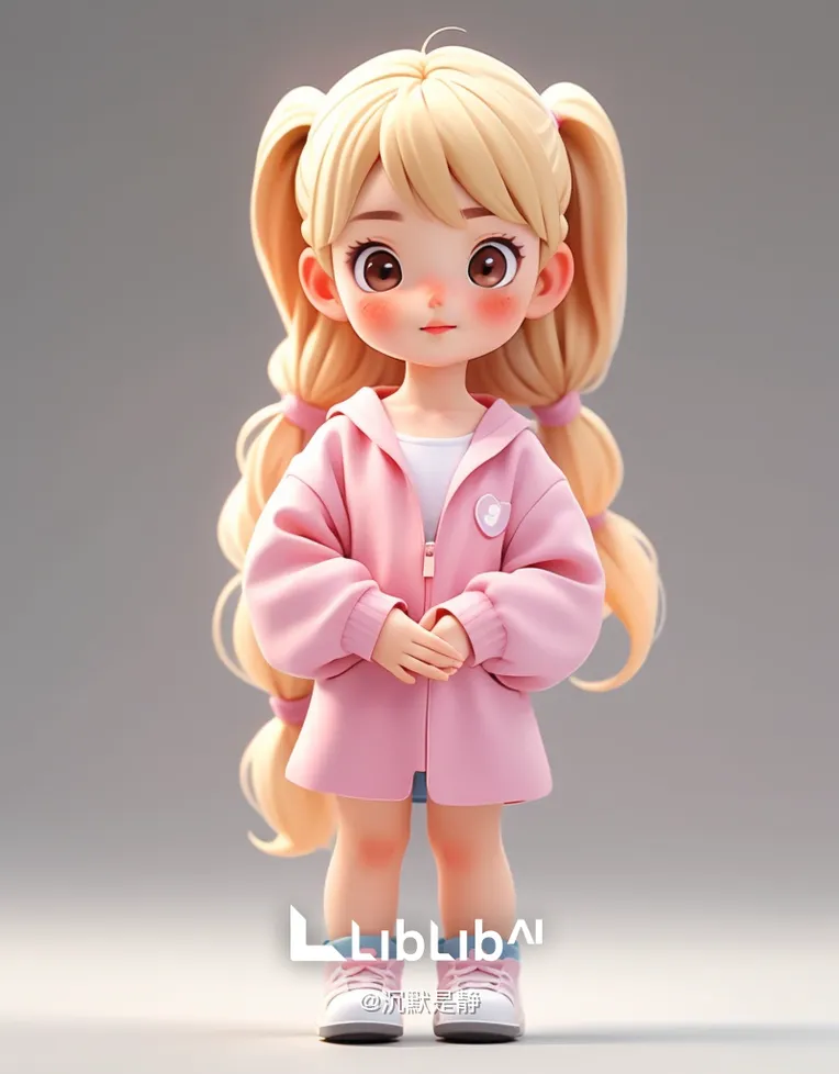 AI绘画-IP DESIGN | 3D可爱化模型-沉默是静-AI绘图-LiblibAI