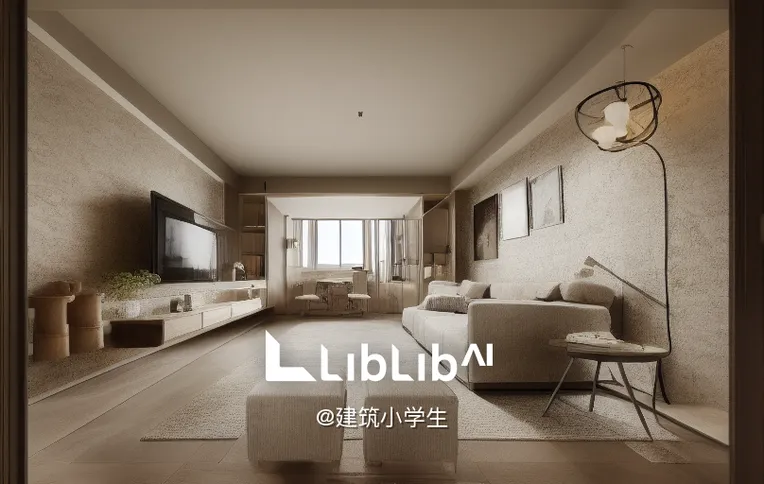 AI绘画-室内设计新中式_v0.9-建筑小学生-AI绘图-LiblibAI
