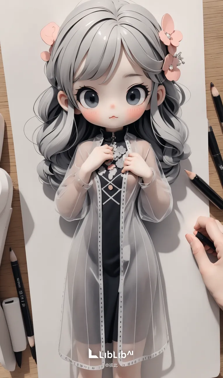 AI绘画-IP DESIGN | 3D可爱化模型-彼此-AI绘图-LiblibAI