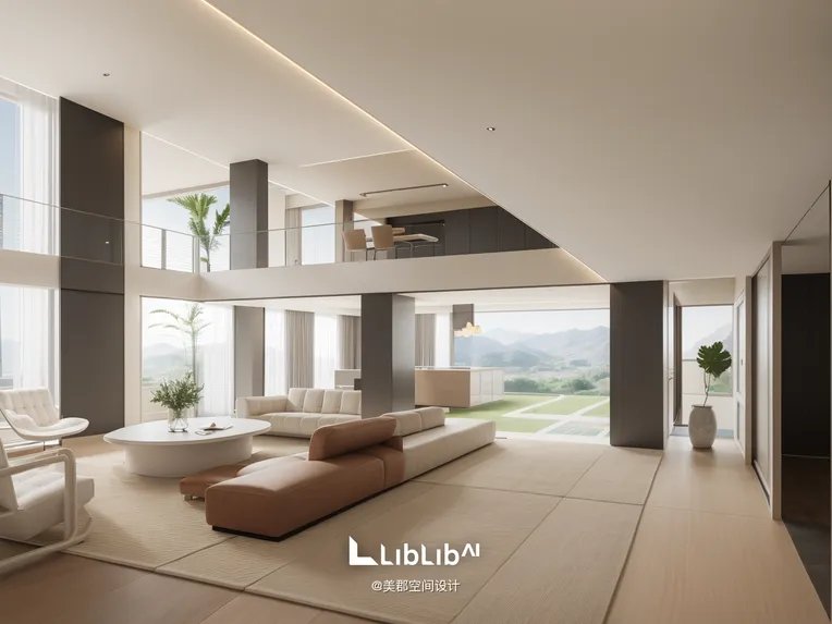 AI绘画-黑格建筑及室内大模型-美郡空间设计-AI绘图-LiblibAI