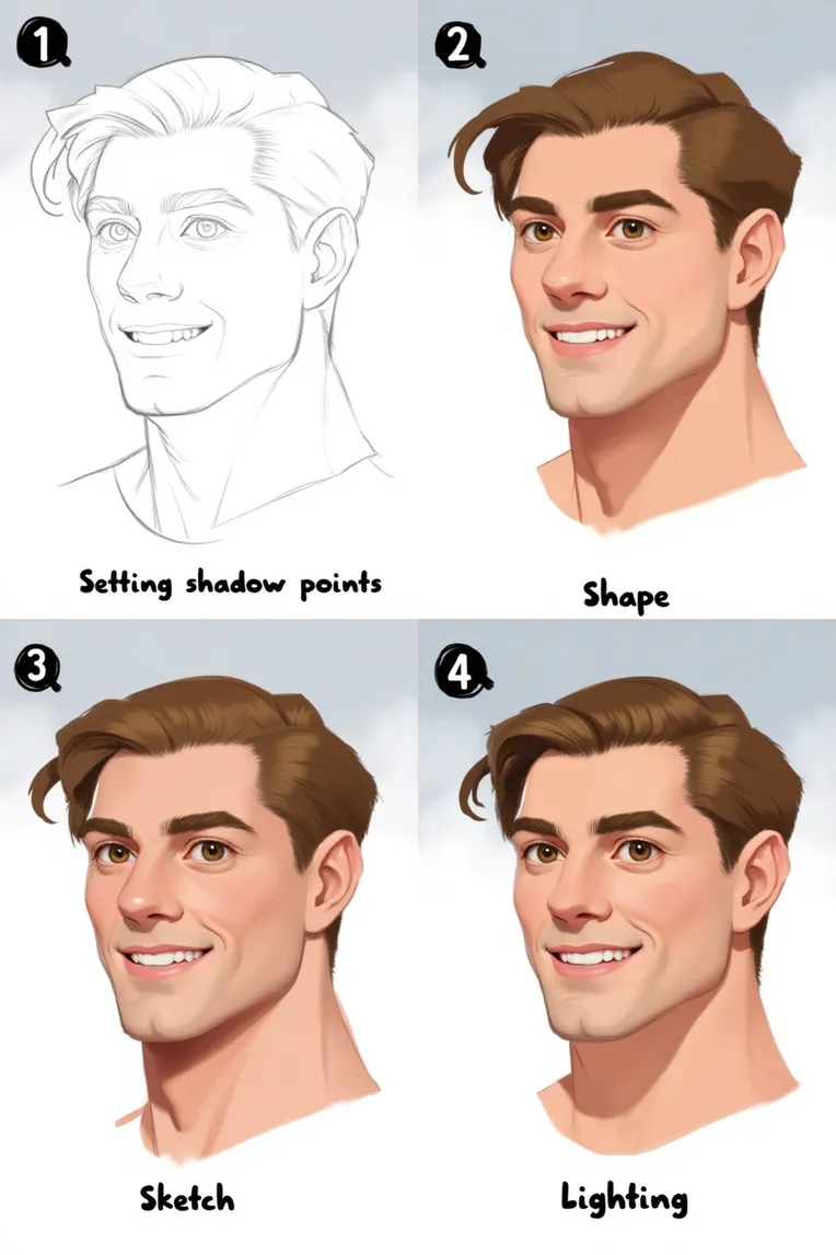 Anime Style,Girl,Composition Control,LoRA,FLUX.1