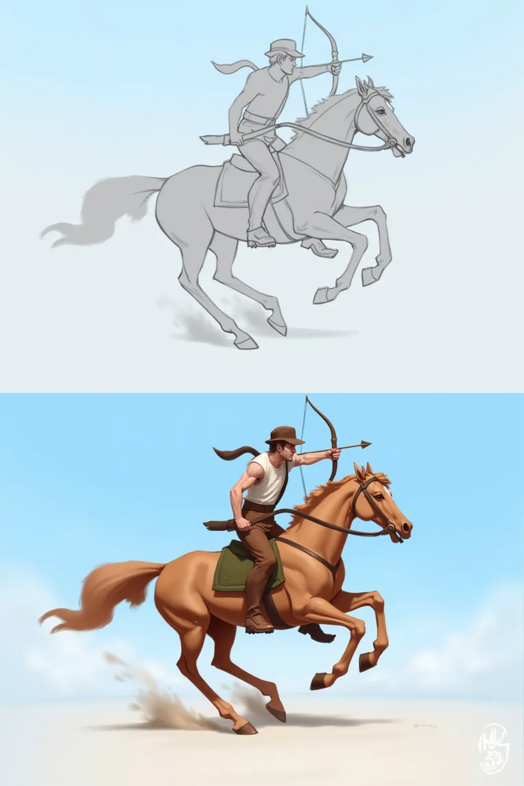 Anime Style,Girl,Composition Control,LoRA,FLUX.1