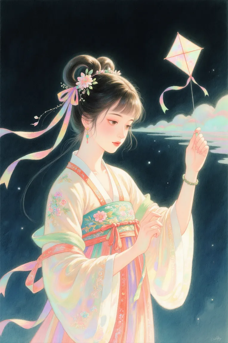 「Lolita girl」水彩画 Lolita girl」水彩画