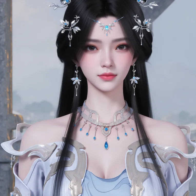 X安妙anmiaoyi依无面纱-F.1-LoRA-DeepBlue藍心-Shakker