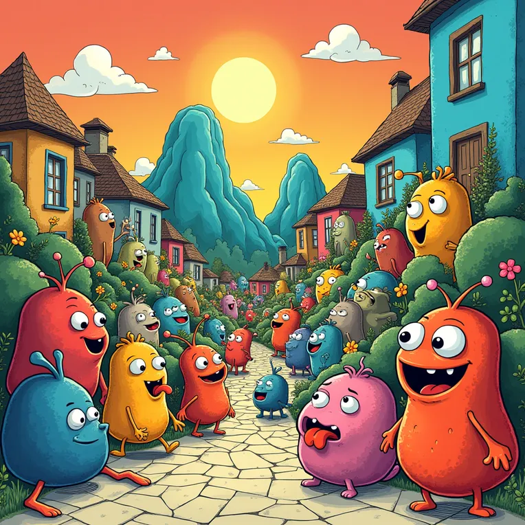 Flat Illustration,Composition Control,LoRA,FLUX.1