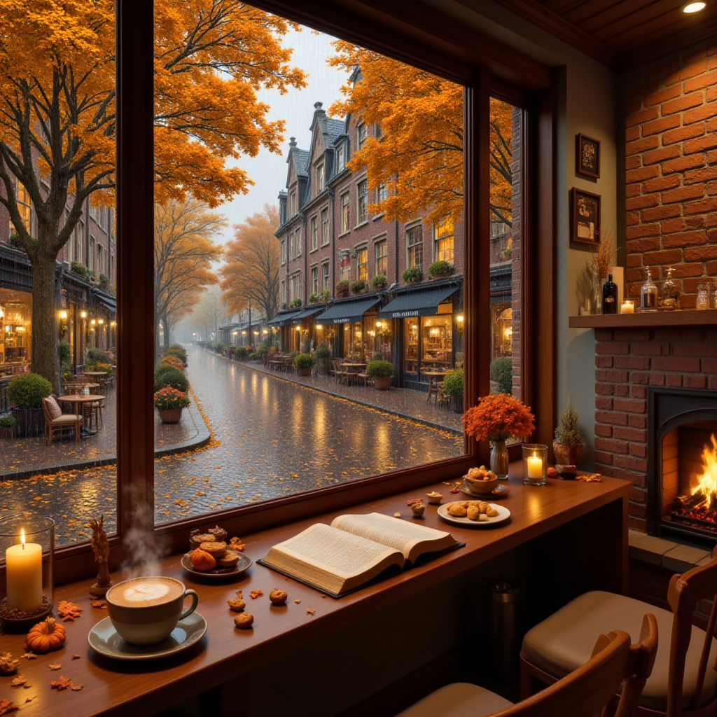 Autumn Cafe 🍂🌧️ Rainy View v1.0