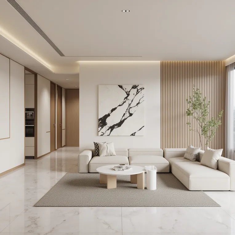 Interior Design - Minimalist Living Room-LoRA-陈龙-Shakker