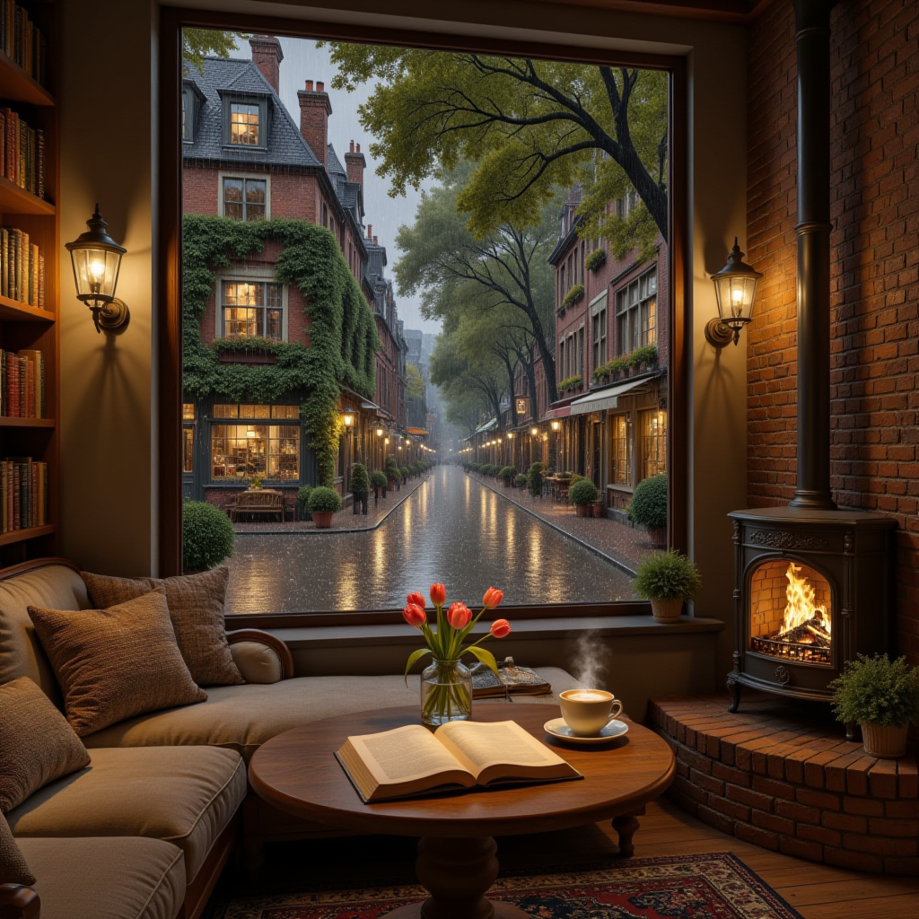 Cozy Coffee Ambience 🌧️ Rainy View v1.0