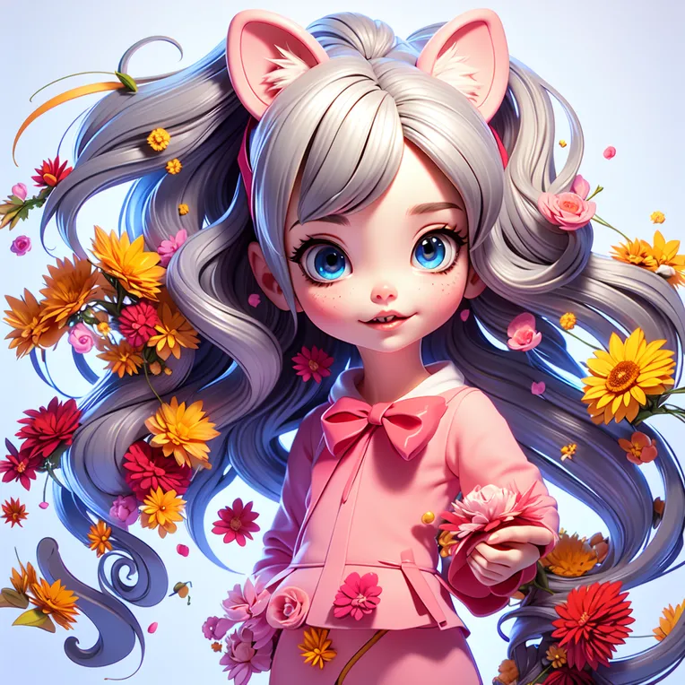 Cartoon style,Digital Painting Media,Girl,Checkpoint,SD 1.5