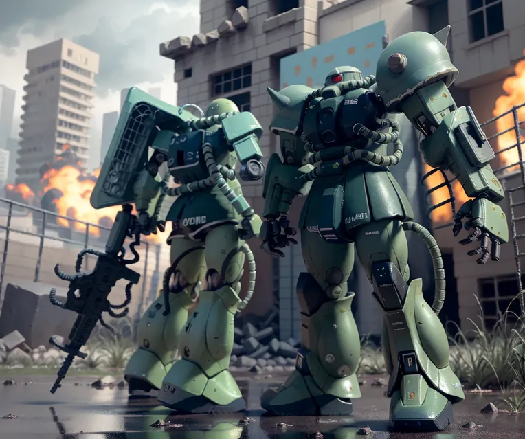 CGI style,Anime Character,Mecha,LoRA,SD 1.5