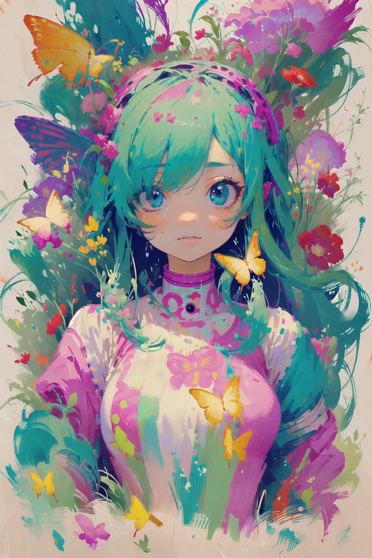 Classic Painting,Traditional Painting Media,Girl,LyCORIS,SD 1.5
