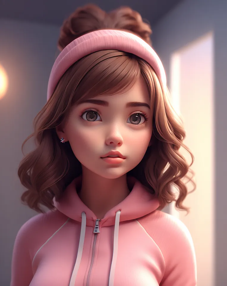 Cartoon style,Digital Painting Media,Girl,LoRA,SD 1.5