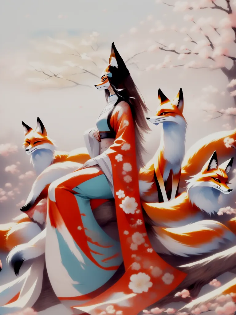 罗刹狐仙 Foxgirl-LoRA-movecolor-LiblibAI
