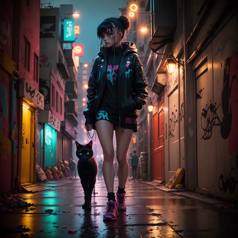 CGI style,Anime Scene,Girl,LoRA,SD 1.5