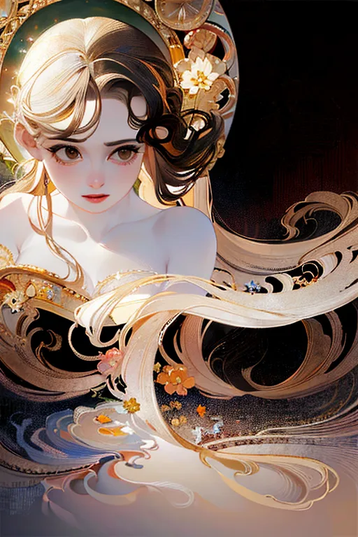 Anime Style,Classic Painting,Girl,Checkpoint,SD 1.5