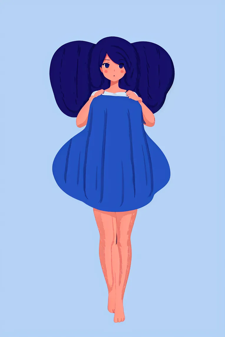 Flat,Flat Illustration,Girl,LoRA,SD 1.5