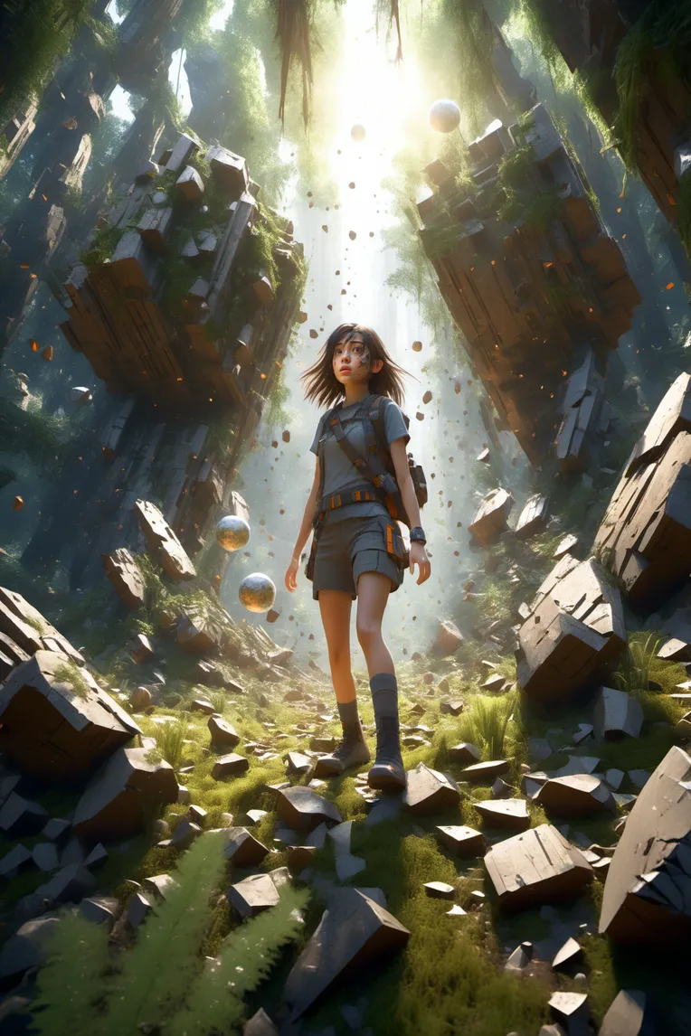 CGI style,Anime Scene,Girl,LoRA,SDXL