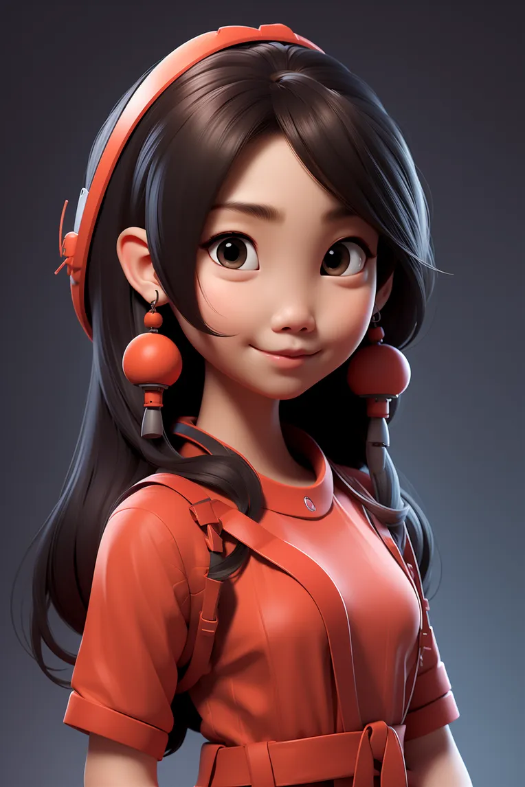 Cartoon style,Digital Painting Media,Girl,LoRA,SD 1.5