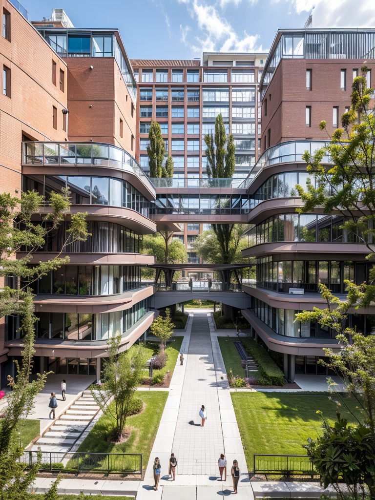 Red brick steel structure / urban reconstruction / architectural design v1.0