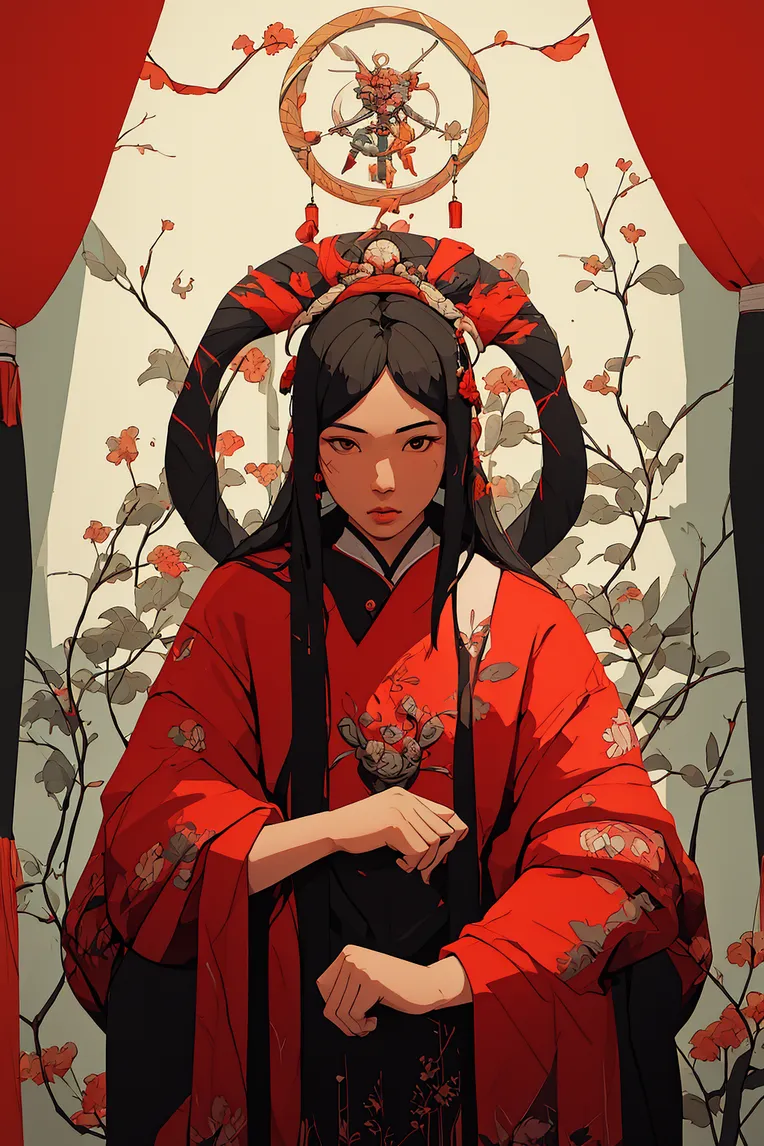 Chinese Style,Traditional Painting Media,Girl,LoRA,SD 1.5