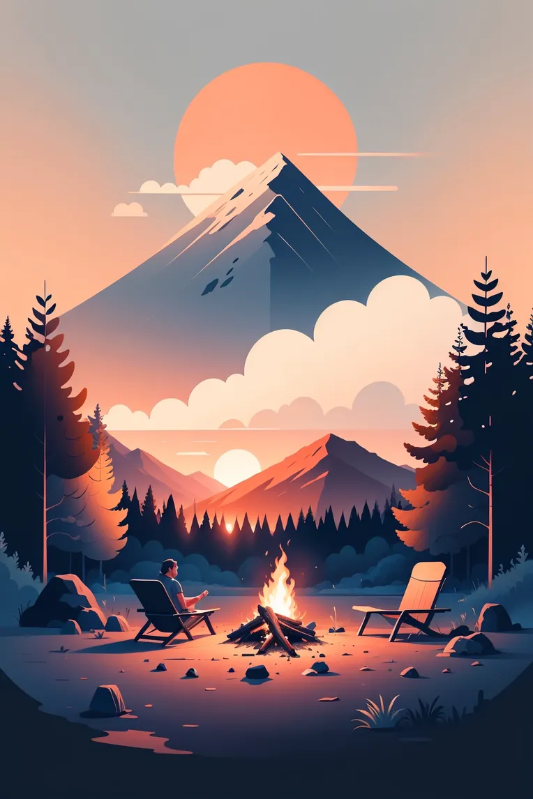 Flat,Flat Illustration,Girl,LoRA,SD 1.5