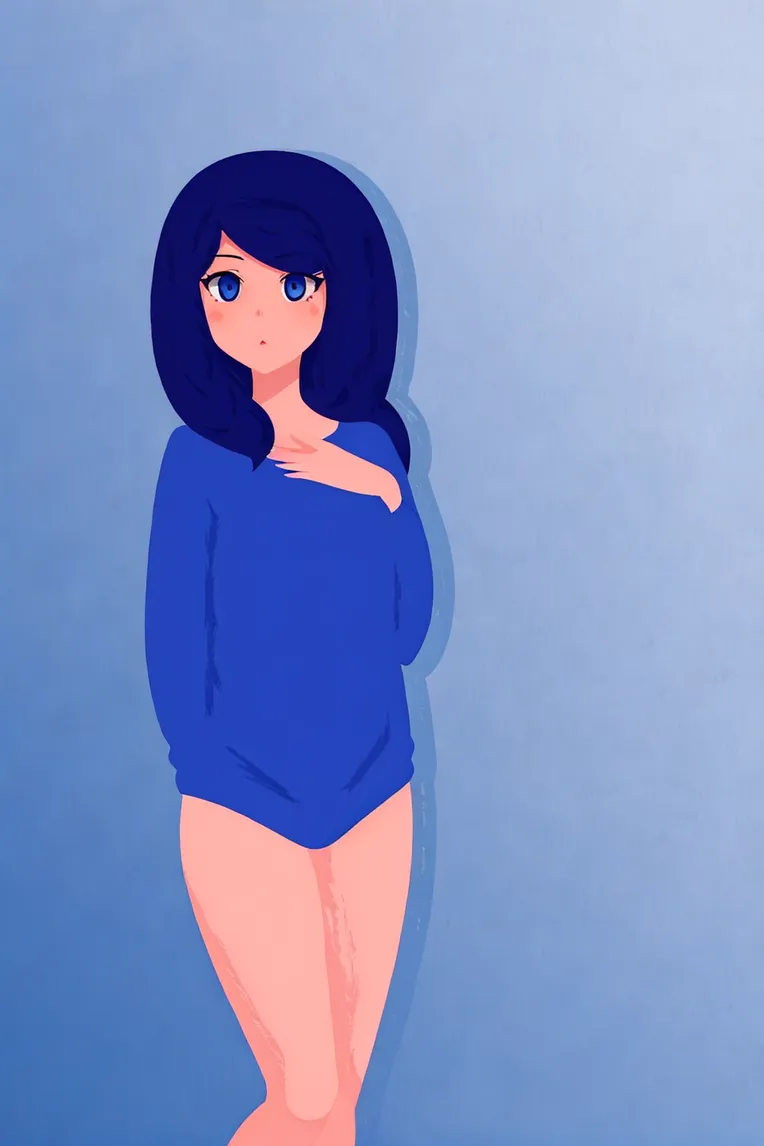 Flat,Flat Illustration,Girl,LoRA,SD 1.5