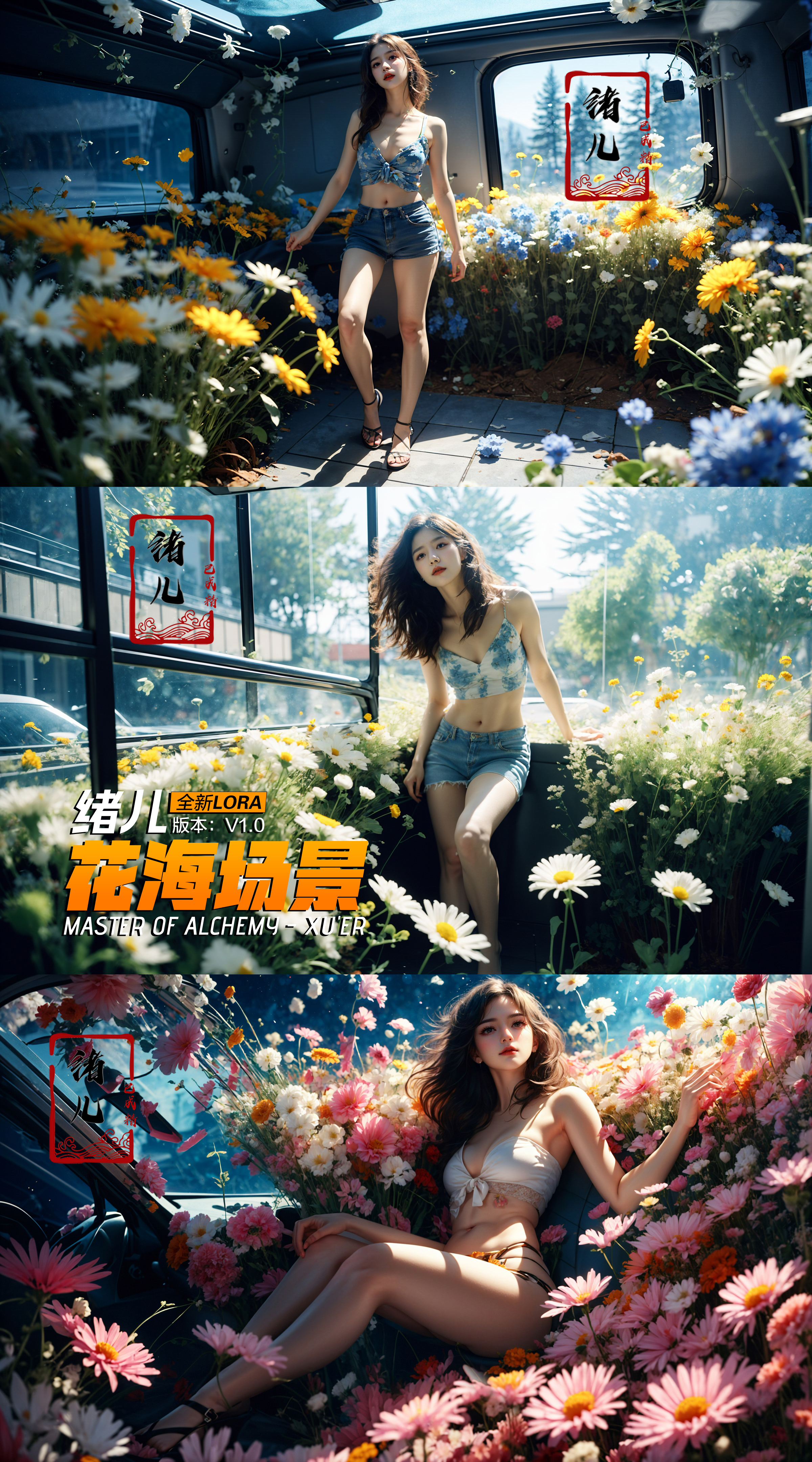 Xuer - Flower Sea Scene