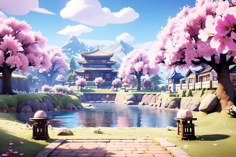 CGI style,Anime Scene,Building,LoRA,SD 1.5