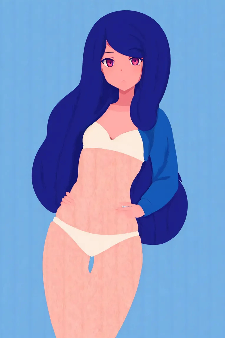 Flat,Flat Illustration,Girl,LoRA,SD 1.5