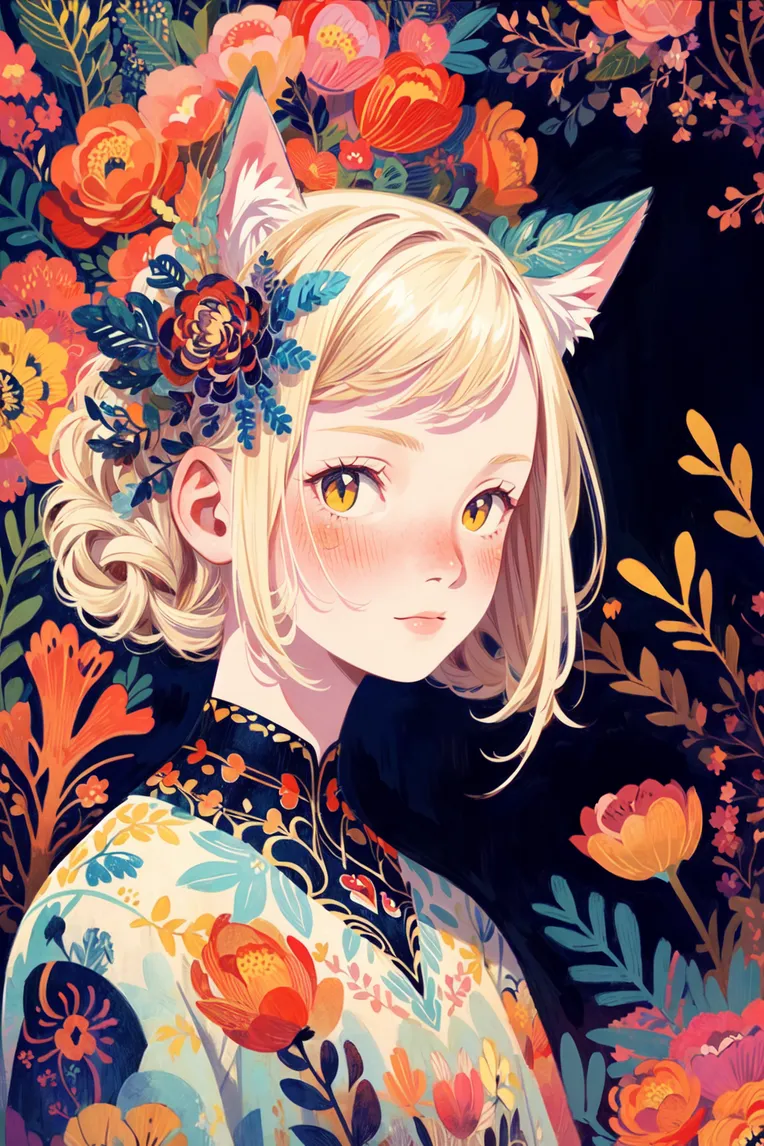 Classic Painting,Traditional Painting Media,Girl,LoRA,SD 1.5