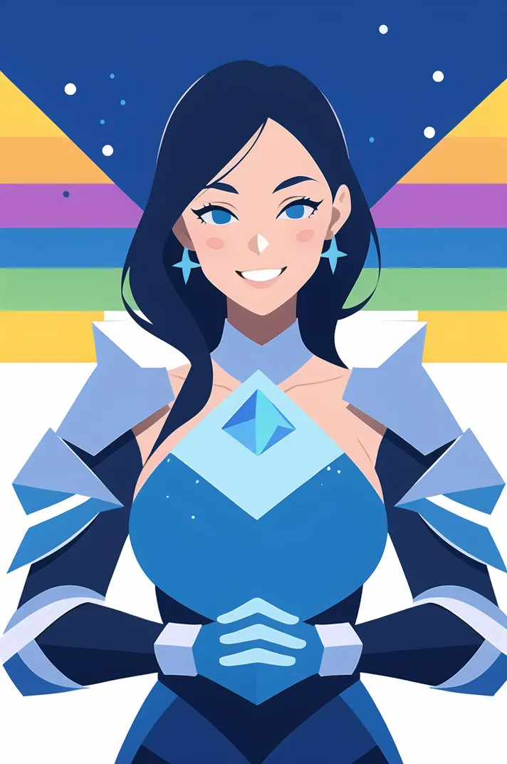 Flat,Flat Illustration,Girl,Checkpoint,SD 1.5