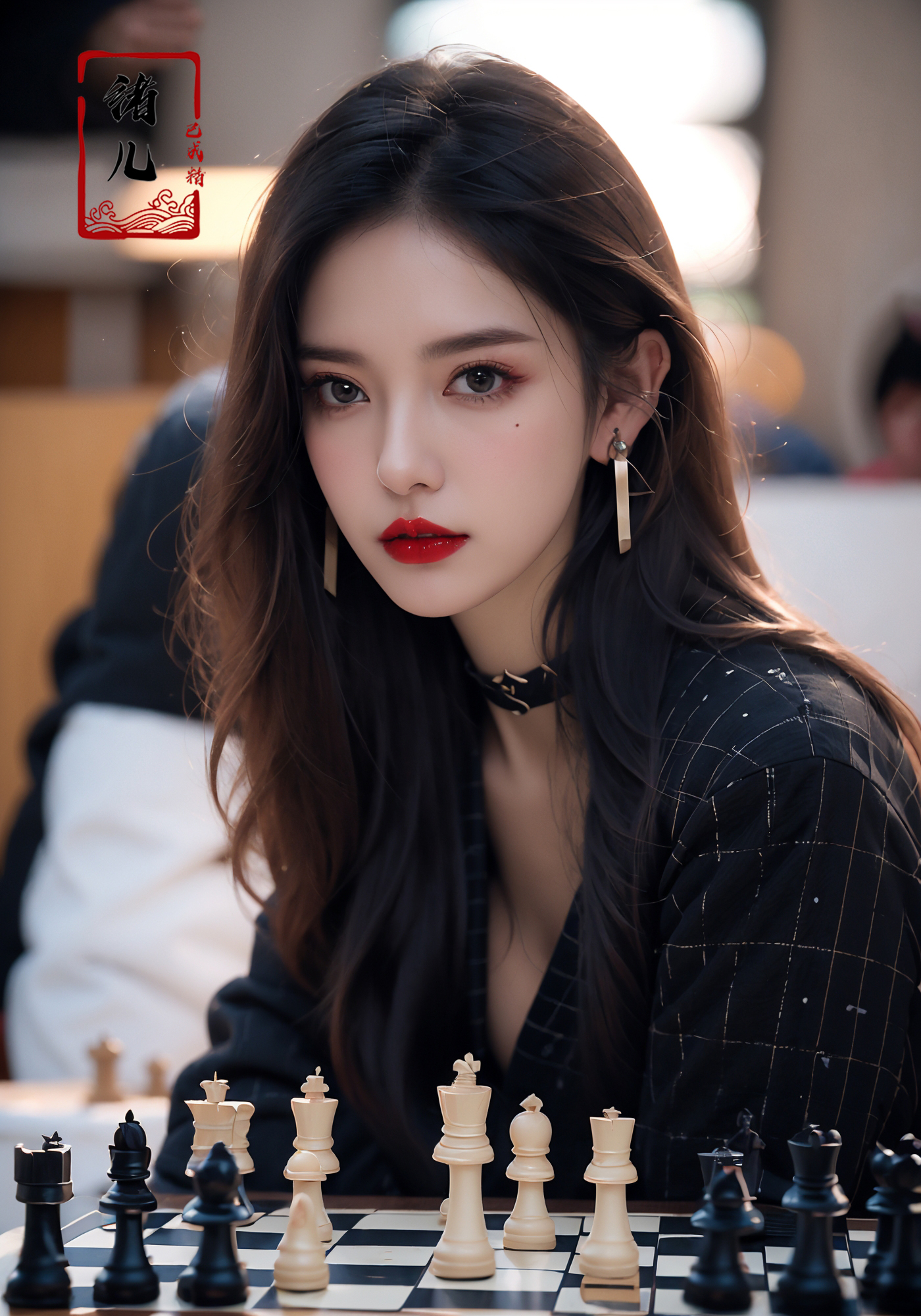 Emotion-Playing Chess Lady Boss [Face Model] v1.0